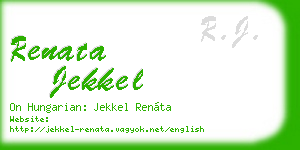 renata jekkel business card